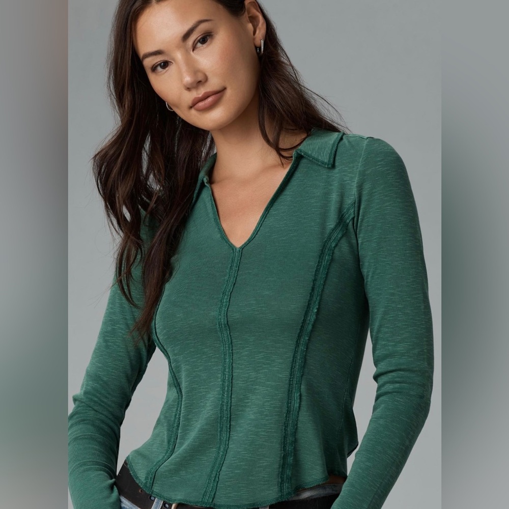 Pilcro Stitched Top